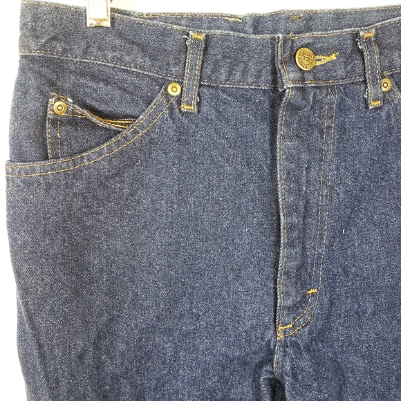 Lee | Dark Wash Blue Work Jeans Mens 32x32 GUC - Picture 4 of 5